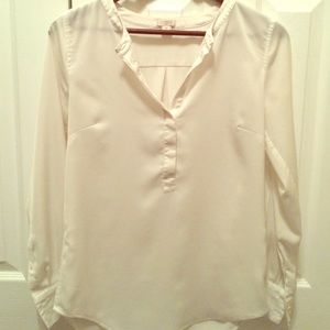 XS Jcrew off- white blouse
