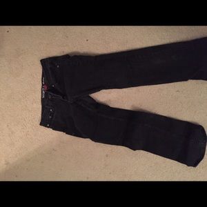 Black boot cut jeans