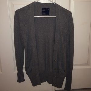 Gray cardigan