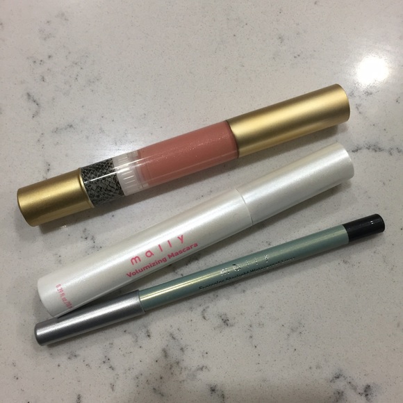 Mally Beauty bundle Eyeliner mascara lipgloss new