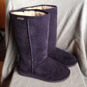 Dark purple Bearpaw boots size 8