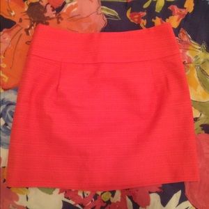 J. Crew Bright Coral Mini Skirt- Size 0