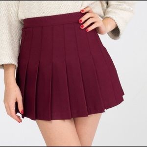 American Apparel Tennis Skirt Maroon size medium