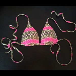 Frankie's Bikinis-Coco Pink Ikat