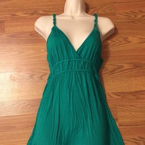 Green maxi dress