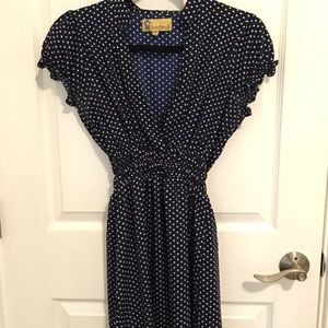 Nautical Polka Dot Dress