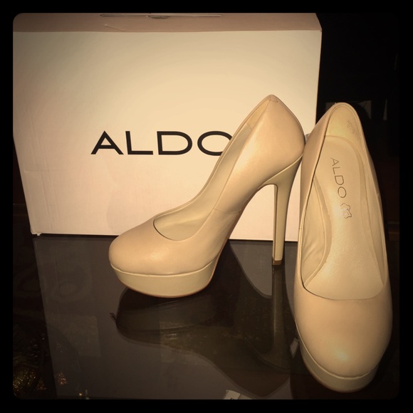 ALDO - Nude Platform Heels