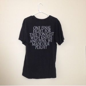 Tops - Black Veil Brides "Knives & Pens" Lyric T-Shirt Tops - Black Veil Brides "Knives & Pens" Lyric T-Shirt