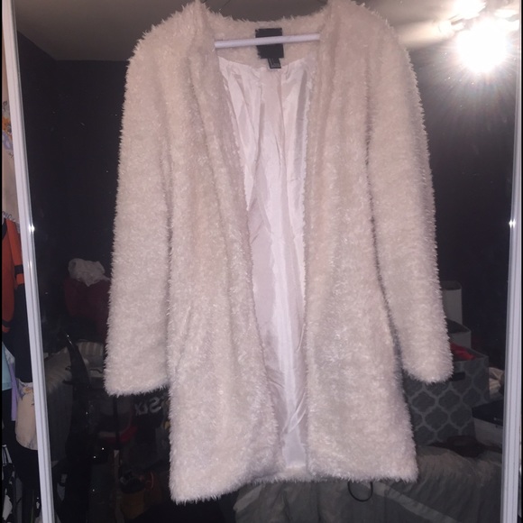 Faux Fur Duster Jacket
