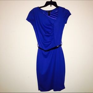 🔷▪️ Royal Blue Midi Dress