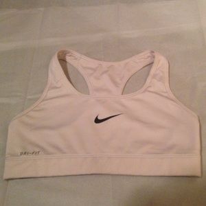 Nike dri-fit white sports bra. Never worn