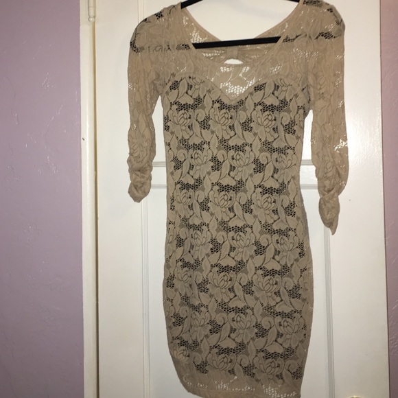 Lace mini dress