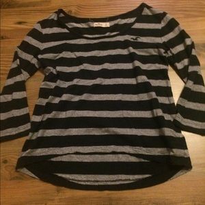 Striped 3/4 sleeve shirt