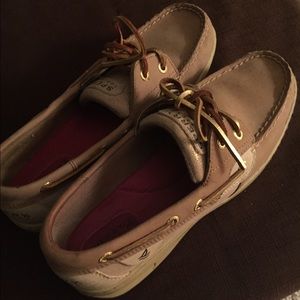 Tan Sperry Top-Siders
