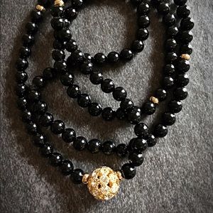 Black agate necklace