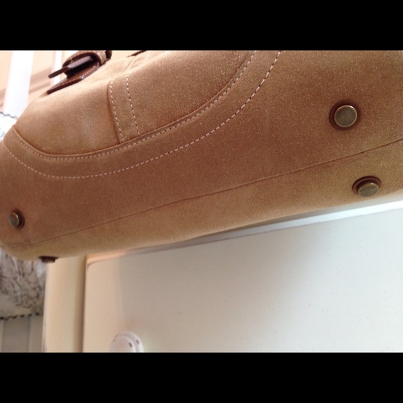 Coach | Bags | Coach C4s9674 Vintage Suede Flapover Boho  Coach Camel  Suede SOHO Satchel Flap Handbag