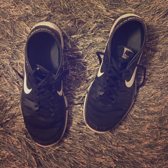 Nike black running shoes