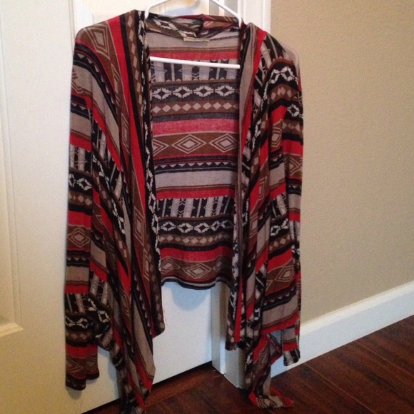 Tribal print cardigan