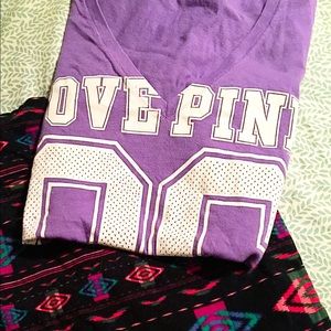A Victoria secret v neck and cloth mini skirt