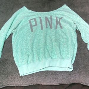 PINK off the shoulder sweatshirt