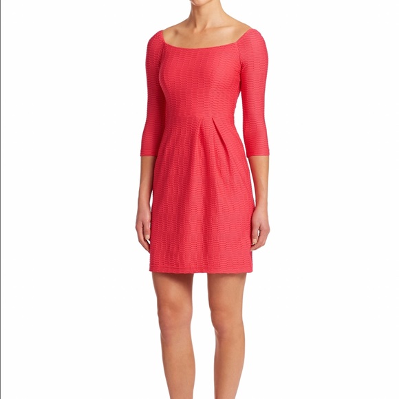 NWT Nanette Lepore Coral Stretch dress 3/4 sleeve