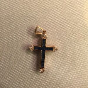 Gold/diamond cross