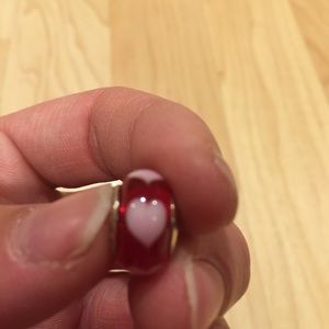 Glass pandora charm