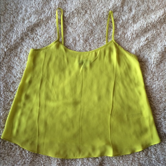 TopShop Bright Yellow/Green Sheer Cami