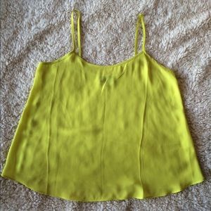 TopShop Bright Yellow/Green Sheer Cami