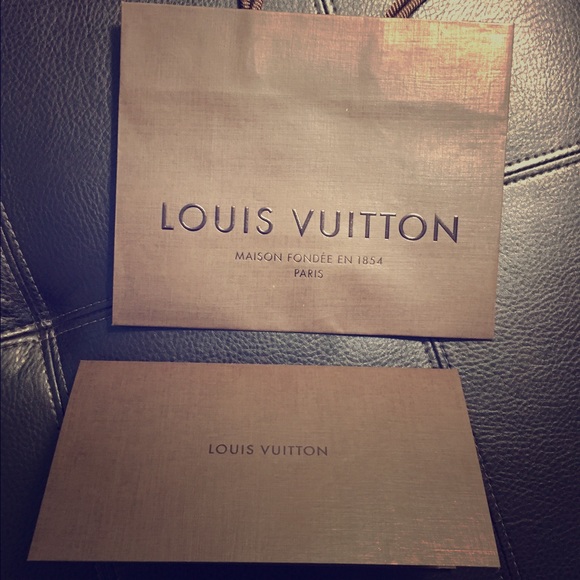 Louis Vuitton gift bag & receipt holder