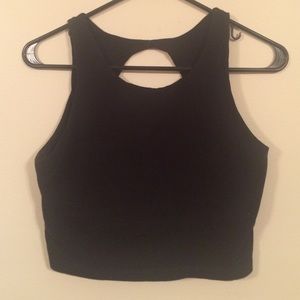 Black crop top