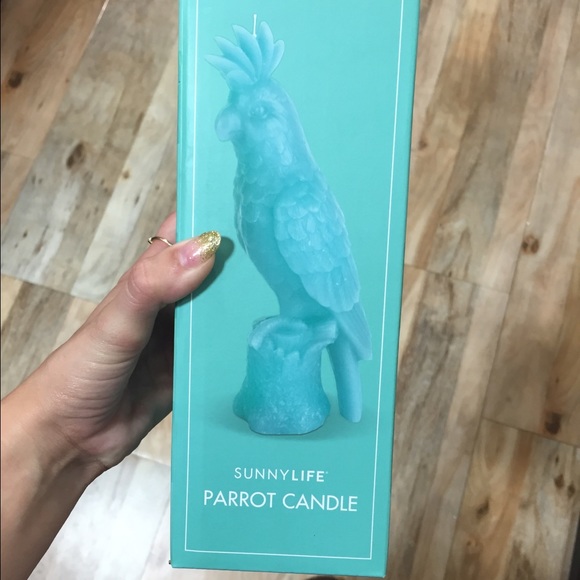 Sunny Life Turquoise Parrot Candle