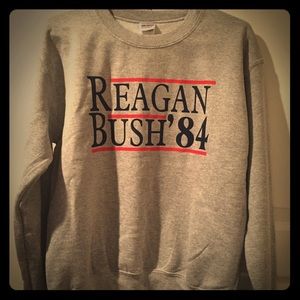Brand New Reagan Bush '84 sweatshirt small