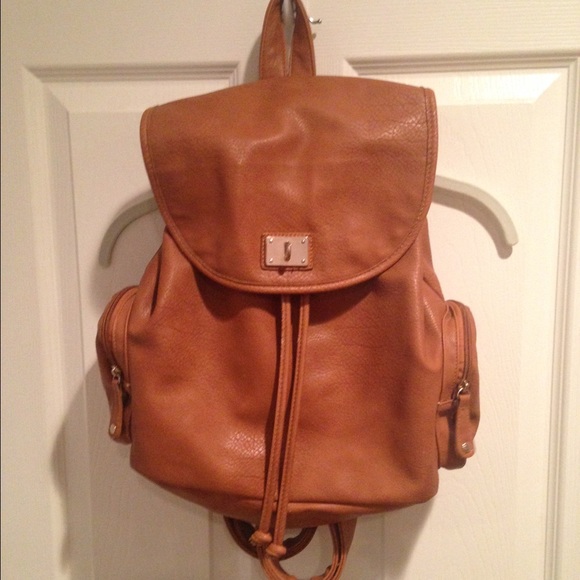 Leather backpack