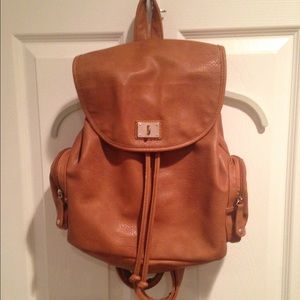 Leather backpack