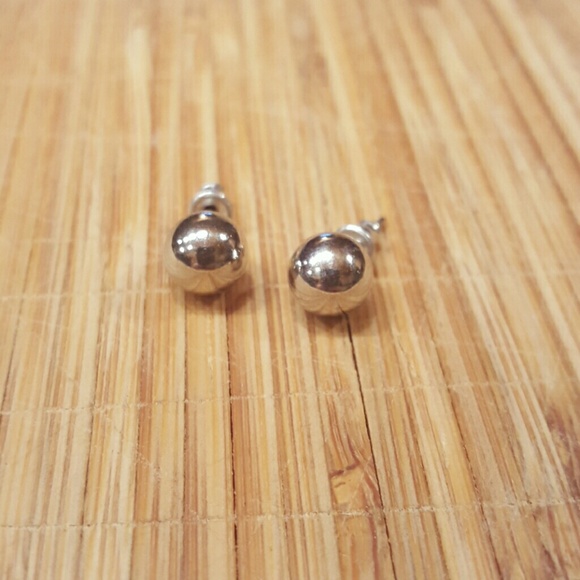 Silver Ball Earring Studs