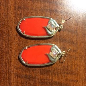 Red Kendra Scott earrings