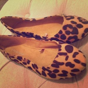 NWOT Massini Cheetah Print flats size 7