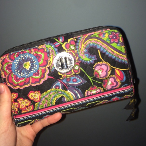 Vera Bradley double pocket wallet - Picture 1 of 4