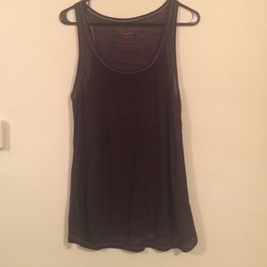 Heathered gray halter tank top