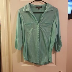 Turquoise blouse