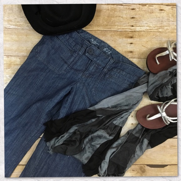 Limited wide leg denim jeans trouser pants