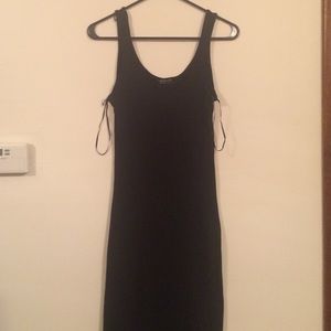 Black maxi dress