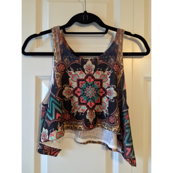 Patterned Crop Tank