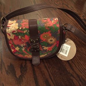 Crossbody flowered purse