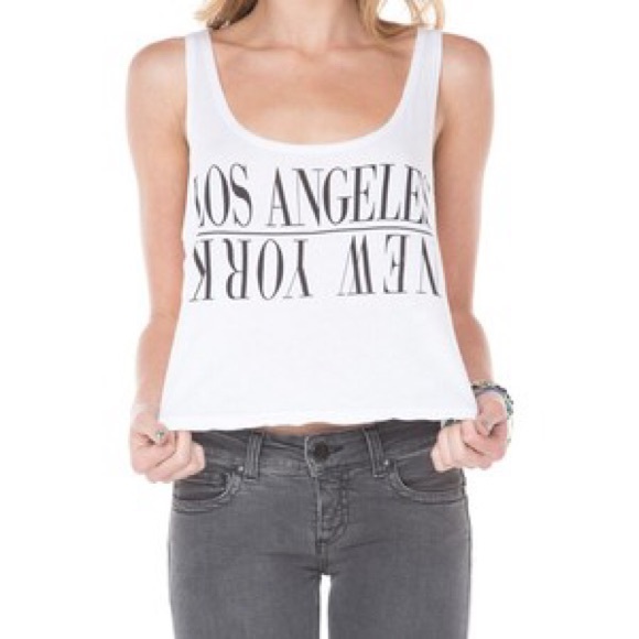 FREE W/ PURCHASE Los Angeles New York Crop Tank