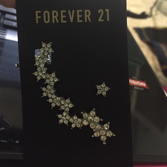 Rhinestone Star Ear Cuff Set