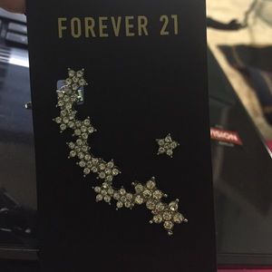 Rhinestone Star Ear Cuff Set