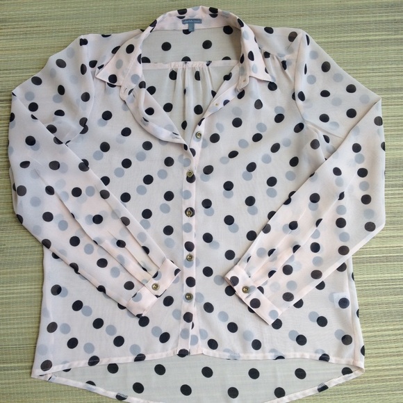 Charlotte Russe Polkadots Blouse