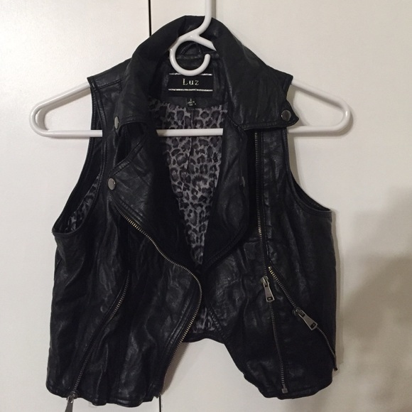 Leather vest